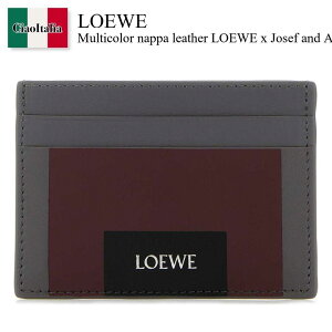 yʌE݌ɌEҏIz Gx / Loewe Nappa Leather Loewe X Josef Card Holder / C643322X52 / C643322X52 ARDESIADEEPRUBY / C643322X52ARDESIADEEPRUBY / J[hP[XEh