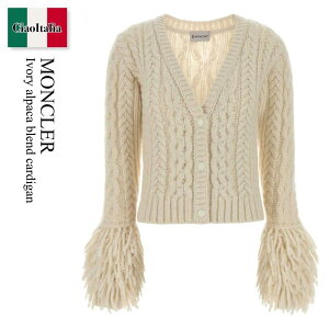 yʌE݌ɌEҏIz N[ / Moncler Ivory Alpaca Blend Cardigan / K20939 034 / K20939 B00052M8190 034 / K20939B00052M8190 / K20939B00052M8190 034 / K20939B00052M8190034 / J[fBK