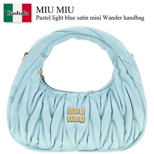 �y���ʌ���E�݌Ɍ���E�����ҏ����I�z �~���E�~���E / ���΂� / �J�o�� / Miu Miu Pastel Light Blue Satin Mini Wander Handbag / 5BP078 F0D30 / 5BP078 VOLO2BD8 F0D30 / 5BP078VOLO2BD8 / 5BP078VOLO2BD8 F0D30 / 5BP078VOLO2BD8F0D30 / 