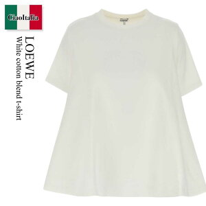 �y���ʌ���E�݌Ɍ���E�����ҏ����I�z ���G�x / Loewe White Cotton Blend T-Shirt / S540Y22X71 / S540Y22X71 WHITE / S540Y22X71WHITE / T�V���c�E�J�b�g�\�[