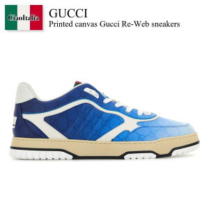 yʌE݌ɌEҏIz Ob` / Gucci Printed Canvas Gucci Re-Web Sneakers / 838949 FAEV5 / 838949 FAEV5 8460 / 838949FAEV5 / 838949FAEV5 8460 / 838949FAEV58460 / Xj[J[