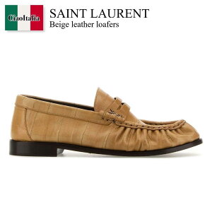 yʌE݌ɌEҏIz T[ / Saint Laurent Beige Leather Loafers / 847943 0WXAF / 847943 0WXAF 2615 / 8479430WXAF / 8479430WXAF 2615 / 8479430WXAF2615 / [t@[EIbNXtH[h