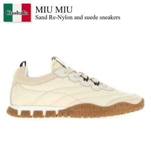 yʌE݌ɌEҏIz ~E~E / Miu Miu Sand Re-Nylon And Suede Sneakers / 5E417E F0304 / 5E417E F005ZJM F0304 / 5E417EF005ZJM / 5E417EF005ZJM F0304 / 5E417EF005ZJMF0304 / Xj[J[