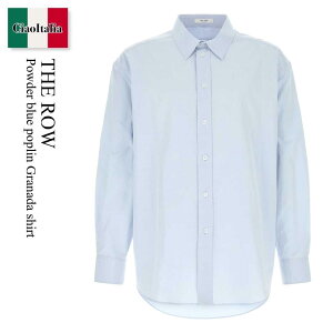 �y���ʌ���E�݌Ɍ���E�����ҏ����I�z �U�E���E / The Row Powder Blue Poplin Granada Shirt / 1210W 4294 / 1210W 4294 LSB / 1210W4294 / 1210W4294 LSB / 1210W4294LSB / �V���c