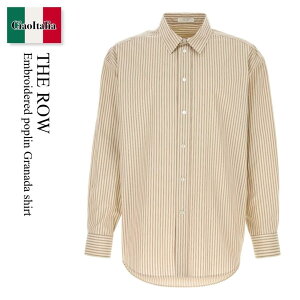 �y���ʌ���E�݌Ɍ���E�����ҏ����I�z �U�E���E / The Row Embroidered Poplin Granada Shirt / 1210W 4299 / 1210W 4299 IYB / 1210W4299 / 1210W4299 IYB / 1210W4299IYB / �V���c
