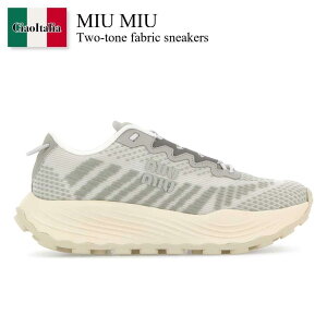 yʌE݌ɌEҏIz ~E~E / Miu Miu Two-Tone Fabric Sneakers / 5E480E F0424 / 5E480E F0503LED F0424 / 5E480EF0503LED / 5E480EF0503LED F0424 / 5E480EF0503LEDF0424 / Xj[J[