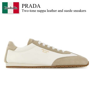 yʌE݌ɌEҏIz v_ / Prada Two-Tone Nappa Leather And Suede Sneakers / 1E151O F04RG / 1E151O F020Y5T F04RG / 1E151OF020Y5T / 1E151OF020Y5T F04RG / 1E151OF020Y5TF04RG / Xj[J[
