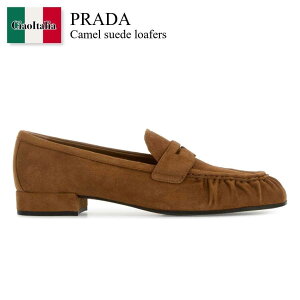 �y���ʌ���E�݌Ɍ���E�����ҏ����I�z �v���_ / Prada Camel Suede Loafers / 1D175O F0401 / 1D175O F020008 F0401 / 1D175OF020008 / 1D175OF020008 F0401 / 1D175OF020008F0401 / ���[�t�@�[�E�I�b�N�X�t�H�[�h