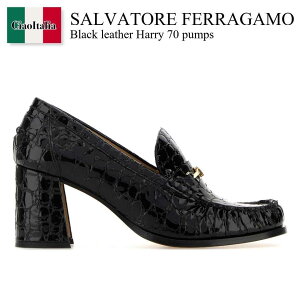 yʌE݌ɌEҏIz tFK / Salvatore Ferragamo Black Leather Harry 70 Pumps / 01K348 784956 / 01K348 784956 NERBISNER / 01K348784956 / 01K348784956 NERBISNER / 01K348784956NERBISNER / [t@[EIb