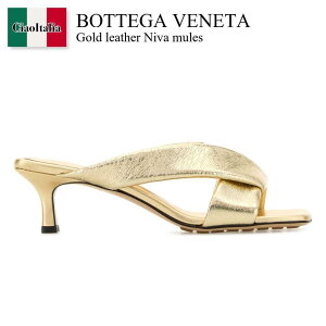 �y���ʌ���E�݌Ɍ���E�����ҏ����I�z �{�b�e�K�E���F�l�^ / Bottega Veneta Gold Leather Niva Mules / 837834 V5WD0 / 837834 V5WD0 8116 / 837834V5WD0 / 837834V5WD0 8116 / 837834V5WD08116 / �T���_���E�~���[��