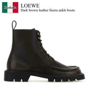 �y���ʌ���E�݌Ɍ���E�����ҏ����I�z ���G�x / Loewe Dark Brown Leather Sierra Ankle Boots / M816284X95 / M816284X95 DARKBROWN / M816284X95DARKBROWN / �u�[�c