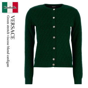 �y���ʌ���E�݌Ɍ���E�����ҏ����I�z ���F���T�[�`�F / Versace Green Stretch Viscose Blend Cardigan / 10230 141A15978 / 10230 141A15978 1GQ50 / 10230141A15978 / 10230141A15978 1GQ50 / 10230141A159781GQ50 / �J�[�f�B�K��