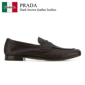 �y���ʌ���E�݌Ɍ���E�����ҏ����I�z �v���_ / Prada Dark Brown Leather Loafers / 2DF090 F0003 / 2DF090 FX0003ACM F0003 / 2DF090FX0003ACM / 2DF090FX0003ACM F0003 / 2DF090FX0003ACMF0003 / �h���X�V���[�Y�E�v�C�E�r�W�l�X�V