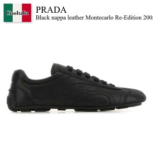�y���ʌ���E�݌Ɍ���E�����ҏ����I�z �v���_ / Prada Black Nappa Leather Montecarlo Re-Edition 2005 Sneaker / 1E247O F0002 / 1E247O FDD10EFX F0002 / 1E247OFDD10EFX / 1E247OFDD10EFX F0002 / 1E247OFDD10EFXF0002 / �X�j�[�J�[