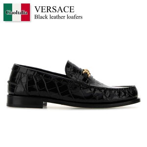�y���ʌ���E�݌Ɍ���E�����ҏ����I�z ���F���T�[�`�F / Versace Black Leather Loafers / 10135 921A09881 / 10135 921A09881 1B00V / 10135921A09881 / 10135921A09881 1B00V / 10135921A098811B00V / �h���X�V���[�Y�E�v�C�E�r�W