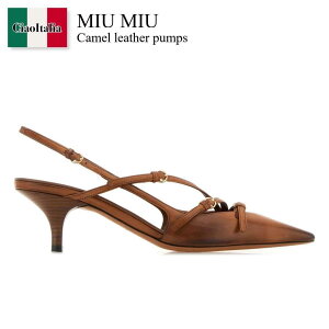 �y���ʌ���E�݌Ɍ���E�����ҏ����I�z �~���E�~���E / Miu Miu Camel Leather Pumps / 5I013E F0046 / 5I013E FM055537 F0046 / 5I013EFM055537 / 5I013EFM055537 F0046 / 5I013EFM055537F0046 / �p���v�X
