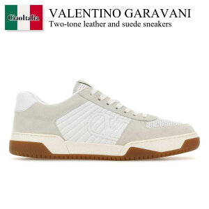�y���ʌ���E�݌Ɍ���E�����ҏ����I�z �o�����`�m / Valentino Garavani Two-Tone Leather And Suede Sneakers / 8Y2S0M78ZZM / 8Y2S0M78ZZM 0BO / 8Y2S0M78ZZM0BO / �X�j�[�J�[