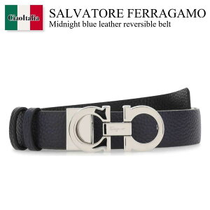 �y���ʌ���E�݌Ɍ���E�����ҏ����I�z �t�F���K�� / Salvatore Ferragamo Midnight Blue Leather Reversible Belt / 23A565 674261 / 23A565 674261 MIRTO / 23A565674261 / 23A565674261 MIRTO / 23A565674261MIRTO / �x���g