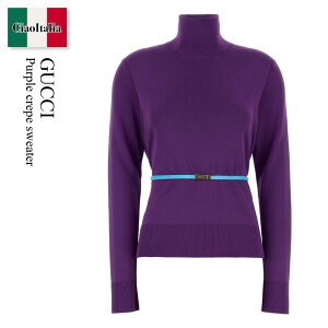 �y���ʌ���E�݌Ɍ���E�����ҏ����I�z �O�b�` / Gucci Purple Crepe Sweater / 857800 XKFAV / 857800 XKFAV 5378 / 857800XKFAV / 857800XKFAV 5378 / 857800XKFAV5378 / �j�b�g�E�Z�[�^�[