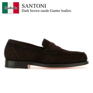 �y���ʌ���E�݌Ɍ���E�����ҏ����I�z �T���g�[�j / Santoni Dark Brown Suede Gunter Loafers / MCQU18143PD5SRVR / MCQU18143PD5SRVR T50 / MCQU18143PD5SRVRT50 / �h���X�V���[�Y�E�v�C�E�r�W�l�X�V���[�Y
