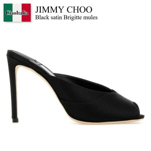 �y���ʌ���E�݌Ɍ���E�����ҏ����I�z �W�~�[�`���E / Jimmy Choo Black Satin Brigitte Mules / BRIGITTEMULE100SAT / BRIGITTEMULE100SAT BLACK / BRIGITTEMULE100SATBLACK / �T���_���E�~���[��