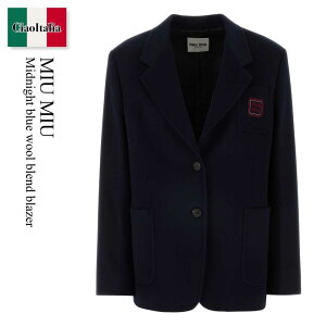 �y���ʌ���E�݌Ɍ���E�����ҏ����I�z �~���E�~���E / Miu Miu Midnight Blue Wool Blend Blazer / MH1769 F0008 / MH1769 SAM1125Q F0008 / MH1769SAM1125Q / MH1769SAM1125Q F0008 / MH1769SAM1125QF0008 / �W���P�b�g
