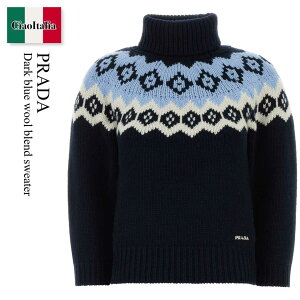 �y���ʌ���E�݌Ɍ���E�����ҏ����I�z �v���_ / Prada Dark Blue Wool Blend Sweater / P26574 F067K / P26574 SOOO18VZ F067K / P26574SOOO18VZ / P26574SOOO18VZ F067K / P26574SOOO18VZF067K / �j�b�g�E�Z�[�^�[