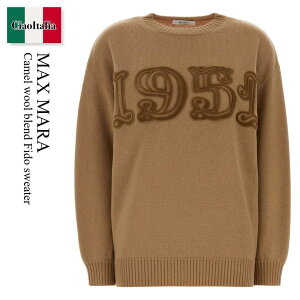�y���ʌ���E�݌Ɍ���E�����ҏ����I�z �}�b�N�X�}�[�� / Max Mara Camel Wool Blend Fido Sweater / 252136 042 / 252136 6212600 042 / 2521366212600 / 2521366212600 042 / 2521366212600042 / �j�b�g�E�Z�[�^�[