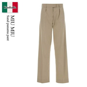 �y���ʌ���E�݌Ɍ���E�����ҏ����I�z �~���E�~���E / Miu Miu Sand Panama Pant / MP1895 F0A08 / MP1895 SOOO12NS F0A08 / MP1895SOOO12NS / MP1895SOOO12NS F0A08 / MP1895SOOO12NSF0A08 / �p���c