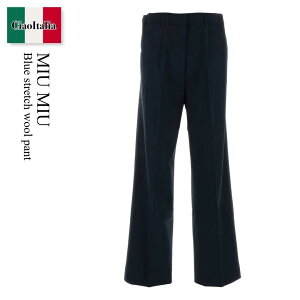 �y���ʌ���E�݌Ɍ���E�����ҏ����I�z �~���E�~���E / Miu Miu Blue Stretch Wool Pant / MP1897 F0008 / MP1897 SOOO17L4 F0008 / MP1897SOOO17L4 / MP1897SOOO17L4 F0008 / MP1897SOOO17L4F0008 / �p���c