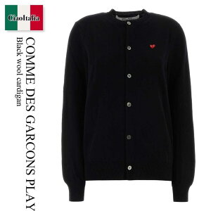 �y���ʌ���E�݌Ɍ���E�����ҏ����I�z �R���f�M�����\�� / Comme Des Garcons Play Black Wool Cardigan / AXN079051 / AXN079051 BLACK / AXN079051BLACK / �J�[�f�B�K��