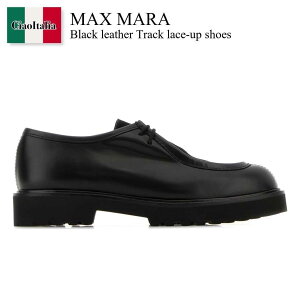 �y���ʌ���E�݌Ɍ���E�����ҏ����I�z �}�b�N�X�}�[�� / Max Mara Black Leather Track Lace-Up Shoes / 252452 002 / 252452 6072600 002 / 2524526072600 / 2524526072600 002 / 2524526072600002 / �X�j�[�J�[
