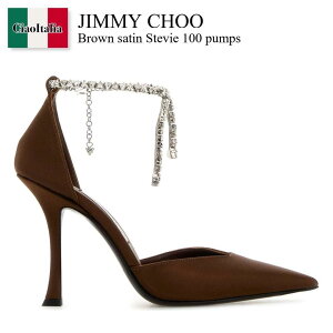 �y���ʌ���E�݌Ɍ���E�����ҏ����I�z �W�~�[�`���E / Jimmy Choo Brown Satin Stevie 100 Pumps / STEVIE100SAT / STEVIE100SAT BRONZE / STEVIE100SATBRONZE / �p���v�X