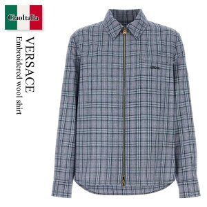 �y���ʌ���E�݌Ɍ���E�����ҏ����I�z ���F���T�[�`�F / Versace Embroidered Wool Shirt / 10227 461A16803 / 10227 461A16803 6UE40 / 10227461A16803 / 10227461A16803 6UE40 / 10227461A168036UE40 / �V���c