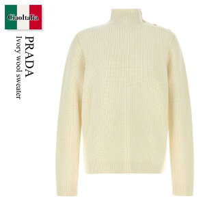 �y���ʌ���E�݌Ɍ���E�����ҏ����I�z �v���_ / Prada Ivory Wool Sweater / UMR664 F0009 / UMR664 SOOO1VI6 F0009 / UMR664SOOO1VI6 / UMR664SOOO1VI6 F0009 / UMR664SOOO1VI6F0009 / �j�b�g�E�Z�[�^�[