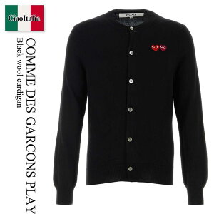 �y���ʌ���E�݌Ɍ���E�����ҏ����I�z �R���f�M�����\�� / Comme Des Garcons Play Black Wool Cardigan / AXN057051 / AXN057051 BLACK / AXN057051BLACK / �J�[�f�B�K��