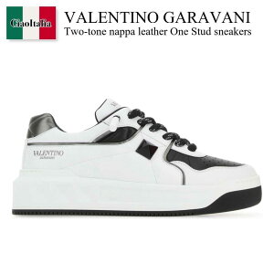 �y���ʌ���E�݌Ɍ���E�����ҏ����I�z �o�����`�m / Valentino Garavani Two-Tone Nappa Leather One Stud Sneakers / 8Y2S0G37WRI / 8Y2S0G37WRI 6S0 / 8Y2S0G37WRI6S0 / �X�j�[�J�[