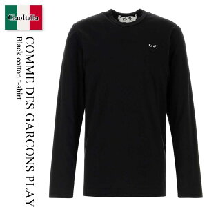 �y���ʌ���E�݌Ɍ���E�����ҏ����I�z �R���f�M�����\�� / Comme Des Garcons Play Black Cotton T-Shirt / AXT120051 / AXT120051 BLACK / AXT120051BLACK / T�V���c�E�J�b�g�\�[