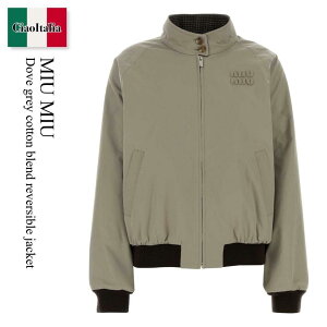 �y���ʌ���E�݌Ɍ���E�����ҏ����I�z �~���E�~���E / Miu Miu Dove Grey Cotton Blend Reversible Jacket / ML1400 F04YH / ML1400 SOOO1800 F04YH / ML1400SOOO1800 / ML1400SOOO1800 F04YH / ML1400SOOO1800F04YH / �W���P�b�g
