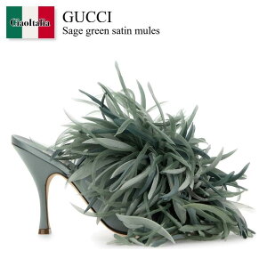 �y���ʌ���E�݌Ɍ���E�����ҏ����I�z �O�b�` / Gucci Sage Green Satin Mules / 856994 FAFMW / 856994 FAFMW 1601 / 856994FAFMW / 856994FAFMW 1601 / 856994FAFMW1601 / �T���_���E�~���[��
