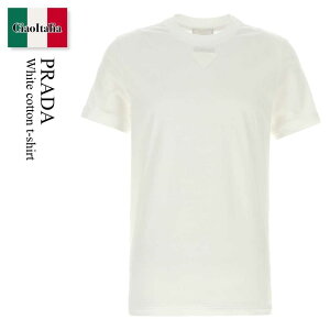 �y���ʌ���E�݌Ɍ���E�����ҏ����I�z �v���_ / Prada White Cotton T-Shirt / UJN979 F0009 / UJN979 SOOO11CD F0009 / UJN979SOOO11CD / UJN979SOOO11CD F0009 / UJN979SOOO11CDF0009 / T�V���c�E�J�b�g�\�[