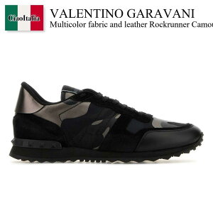 �y���ʌ���E�݌Ɍ���E�����ҏ����I�z �o�����`�m / Valentino Garavani Multicolor Fabric And Leather Rockrunner / 8Y2S0723NTA / 8Y2S0723NTA E43 / 8Y2S0723NTAE43 / �X�j�[�J�[