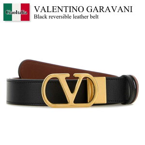 �y���ʌ���E�݌Ɍ���E�����ҏ����I�z �o�����`�m / Valentino Garavani Black Reversible Leather Belt / 8Y2T0SQ3IYR / 8Y2T0SQ3IYR DRN / 8Y2T0SQ3IYRDRN / �x���g