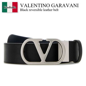 �y���ʌ���E�݌Ɍ���E�����ҏ����I�z �o�����`�m / Valentino Garavani Black Reversible Leather Belt / 8Y2T0SQ4UPC / 8Y2T0SQ4UPC M77 / 8Y2T0SQ4UPCM77 / �x���g