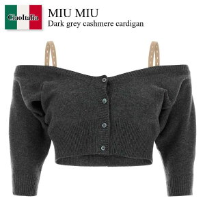 �y���ʌ���E�݌Ɍ���E�����ҏ����I�z �~���E�~���E / Miu Miu Dark Grey Cashmere Cardigan / MMF01G F0480 / MMF01G SOOO174K F0480 / MMF01GSOOO174K / MMF01GSOOO174K F0480 / MMF01GSOOO174KF0480 / �J�[�f�B�K��