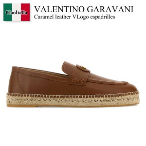 �y���ʌ���E�݌Ɍ���E�����ҏ����I�z �o�����`�m / Valentino Garavani Caramel Leather Vlogo Espadrilles / 8Y2S0K00UDX / 8Y2S0K00UDX N58 / 8Y2S0K00UDXN58 / �C�E�u�[�c�E�T���_�����̑�