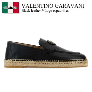 �y���ʌ���E�݌Ɍ���E�����ҏ����I�z �o�����`�m / Valentino Garavani Black Leather Vlogo Espadrilles / 8Y2S0K00UDX / 8Y2S0K00UDX 0NO / 8Y2S0K00UDX0NO / �C�E�u�[�c�E�T���_�����̑�