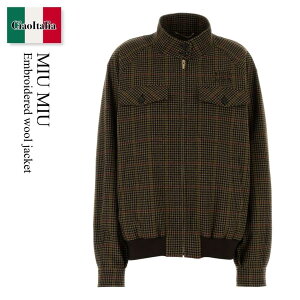 �y���ʌ���E�݌Ɍ���E�����ҏ����I�z �~���E�~���E / Miu Miu Embroidered Wool Jacket / ML1261 F0040 / ML1261 SOOO181J F0040 / ML1261SOOO181J / ML1261SOOO181J F0040 / ML1261SOOO181JF0040 / �W���P�b�g