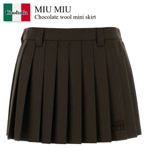 �y���ʌ���E�݌Ɍ���E�����ҏ����I�z �~���E�~���E / Miu Miu Chocolate Wool Mini Skirt / MG2348 F0324 / MG2348 SOOO180R F0324 / MG2348SOOO180R / MG2348SOOO180R F0324 / MG2348SOOO180RF0324 / �~�j�X�J�[�g
