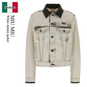 �y���ʌ���E�݌Ɍ���E�����ҏ����I�z �~���E�~���E / Miu Miu White Denim Jacket / GWB273 F0009 / GWB273 SOOO183T F0009 / GWB273SOOO183T / GWB273SOOO183T F0009 / GWB273SOOO183TF0009 / �W���P�b�g